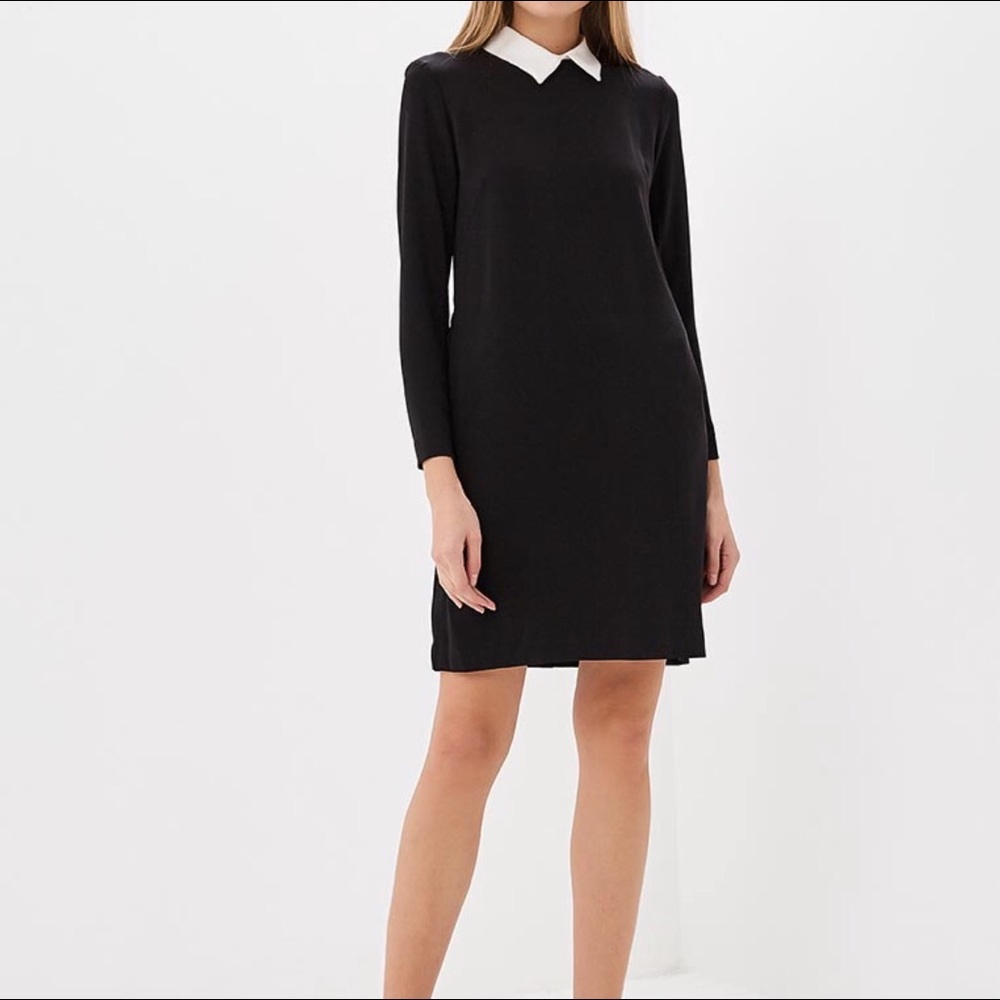 Ralph Lauren Black&White Collard Dress Size 6 NWT